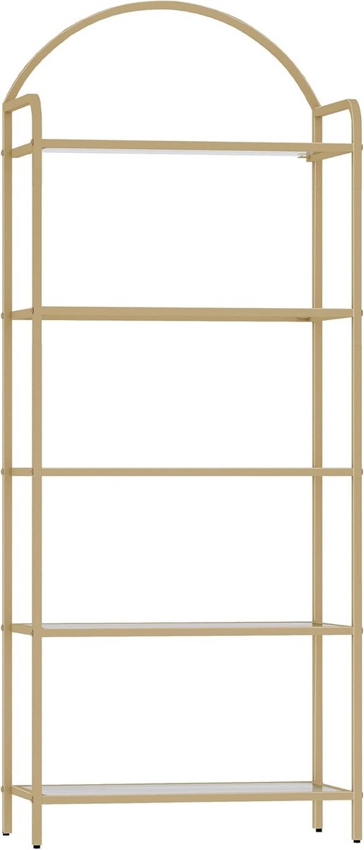 Hzuaneri Boekenkast, Boekenplanken Van Gehard Glas, 150cm
