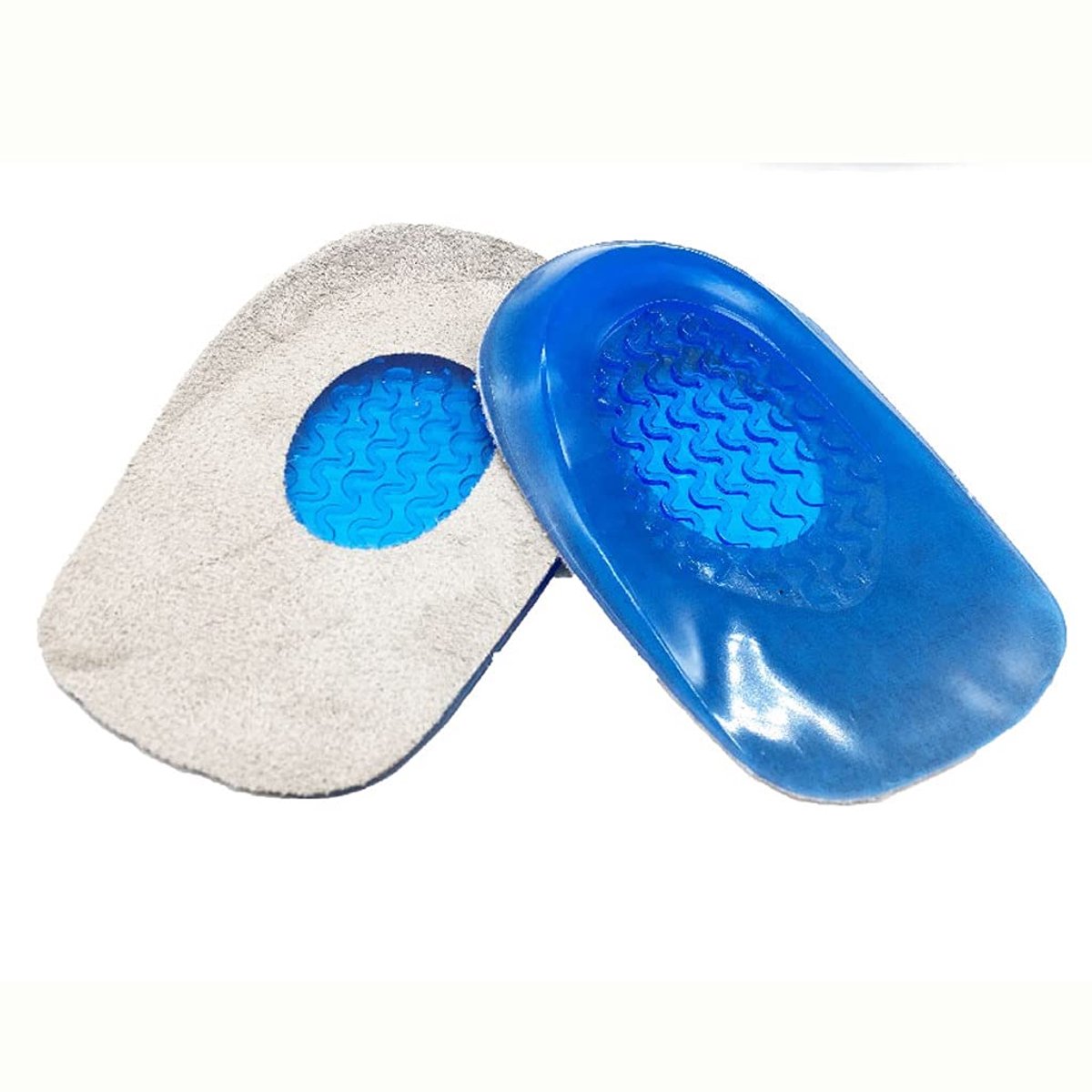 Orthopedische hiel zooltjes - Inlegzolen - Anti hielpijn en hielspoor - Ondersteuning - Soft gel zolen - Blauw - Maat 40-46 - 5mm hoog - Jonyx