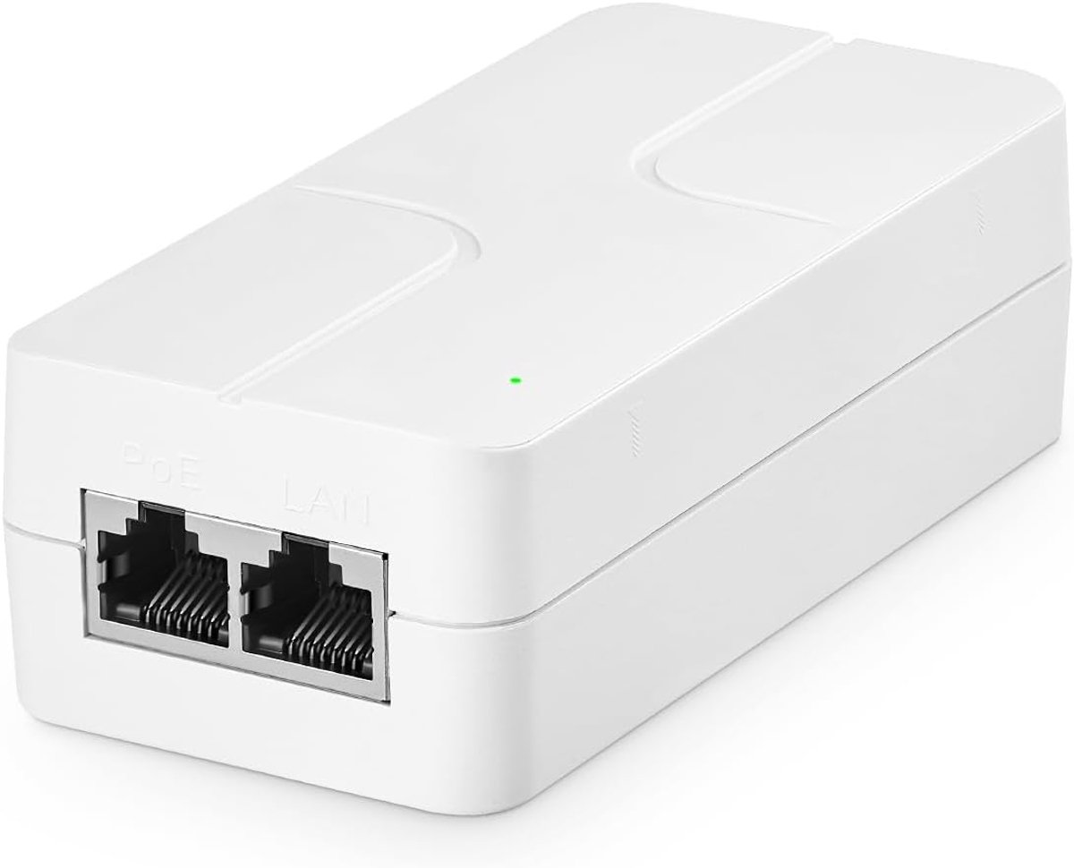 PoE Injector 60W - 2.5 Gigabit - Compact ontwerp - Voor hoge bandbreedte toepassingen - ShopVlot