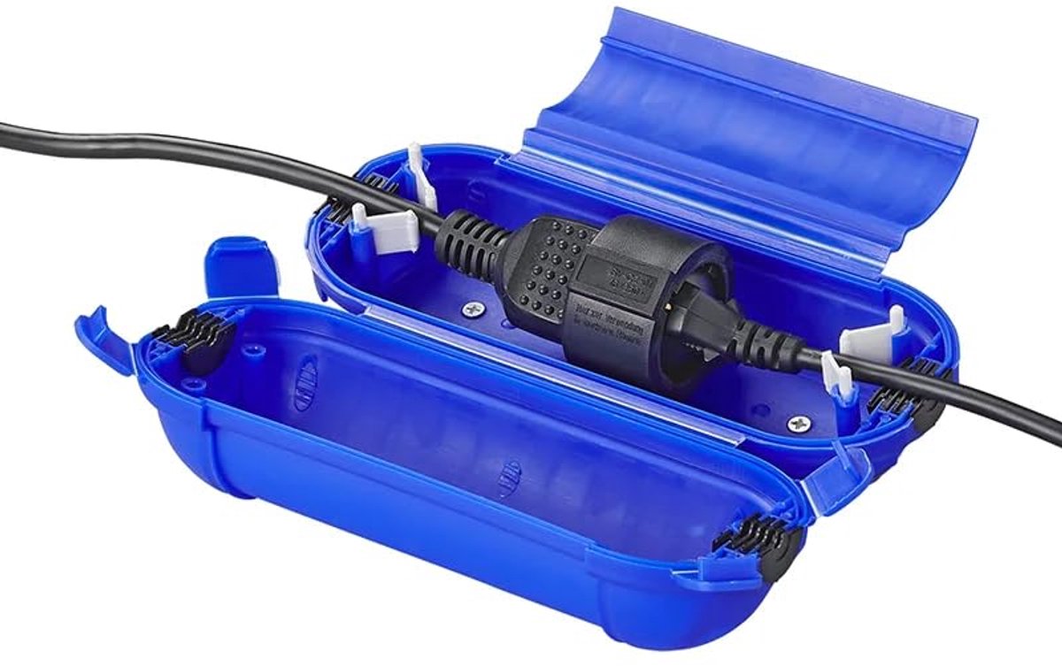 Waterdichte beveiligingsbox IP44 - Buitenbox voor verlengsnoeren - Trekontlasting - Beschermt tegen vocht en vuil - ShopVlot