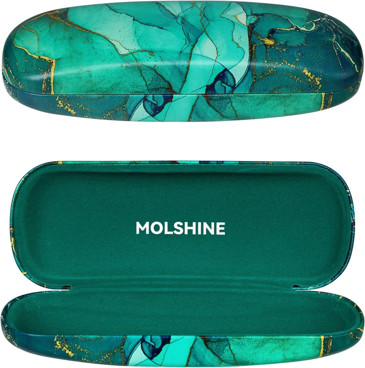Brilcase hard shell - PU leer - draagbaar - ideaal voor reizen - ShopVlot