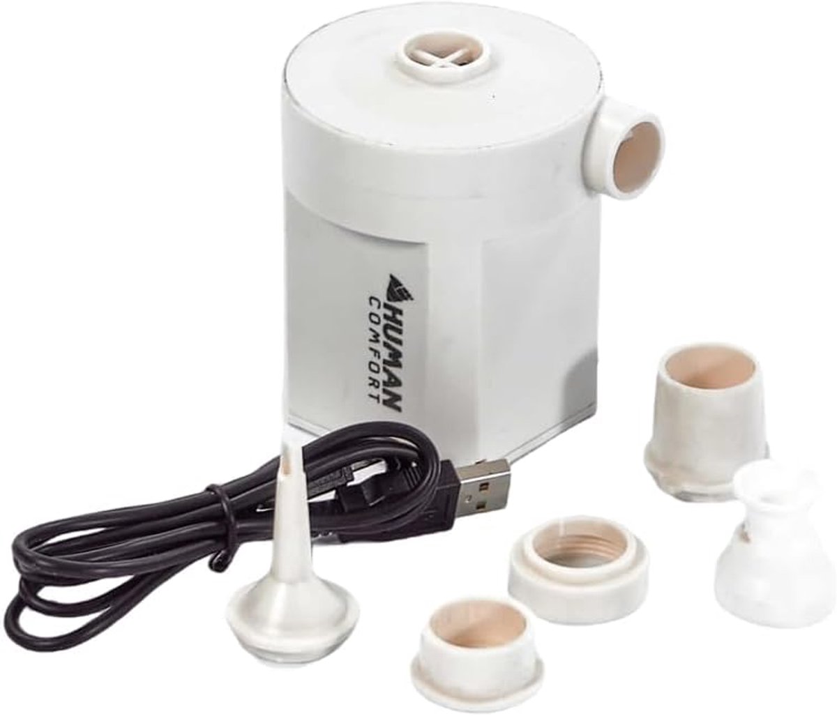 Luchtpomp Compact - USB Aangedreven - Ruimtebesparend Ontwerp - Ideaal voor Luchtbedden - ShopVlot