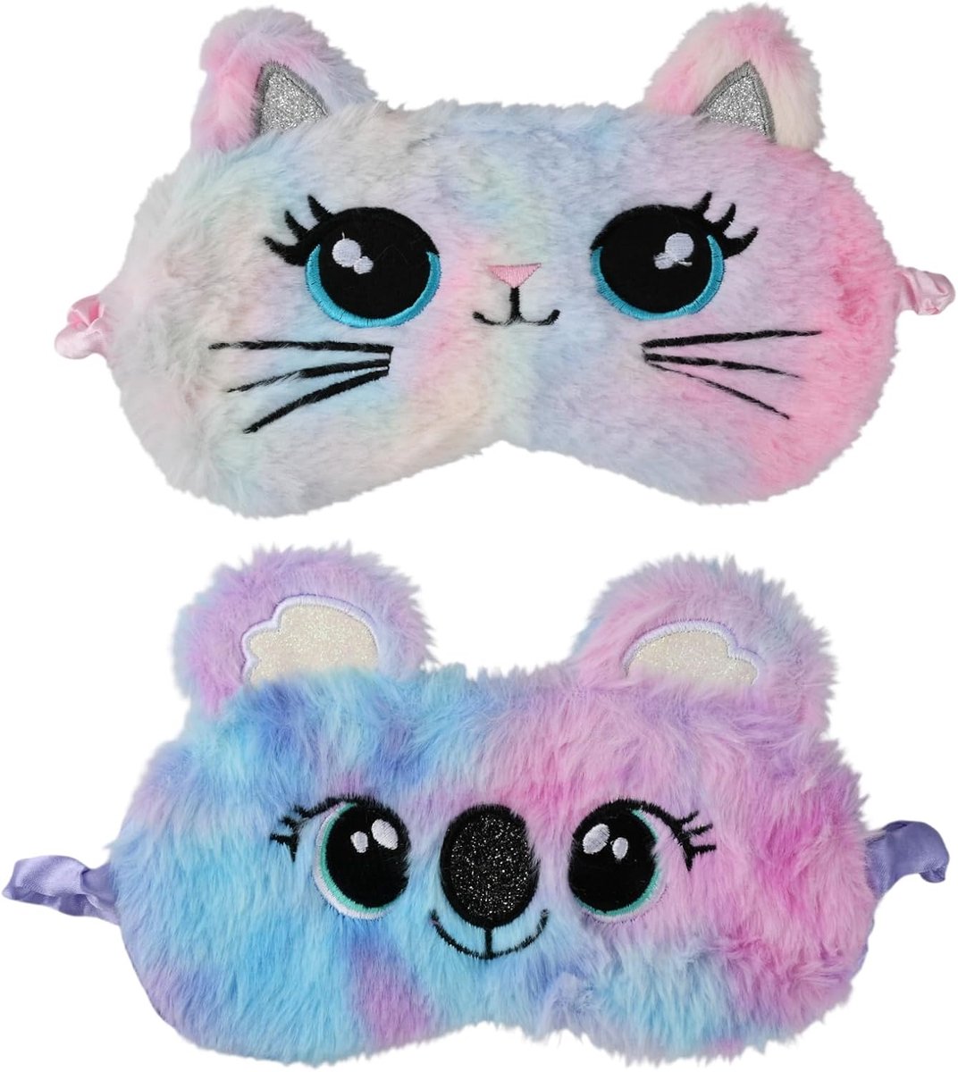 Slaapmasker voor Kinderen - Schattige Dierenvormen - Zacht Pluche - Perfect voor Reizen en Middagslaapjes - ShopVlot