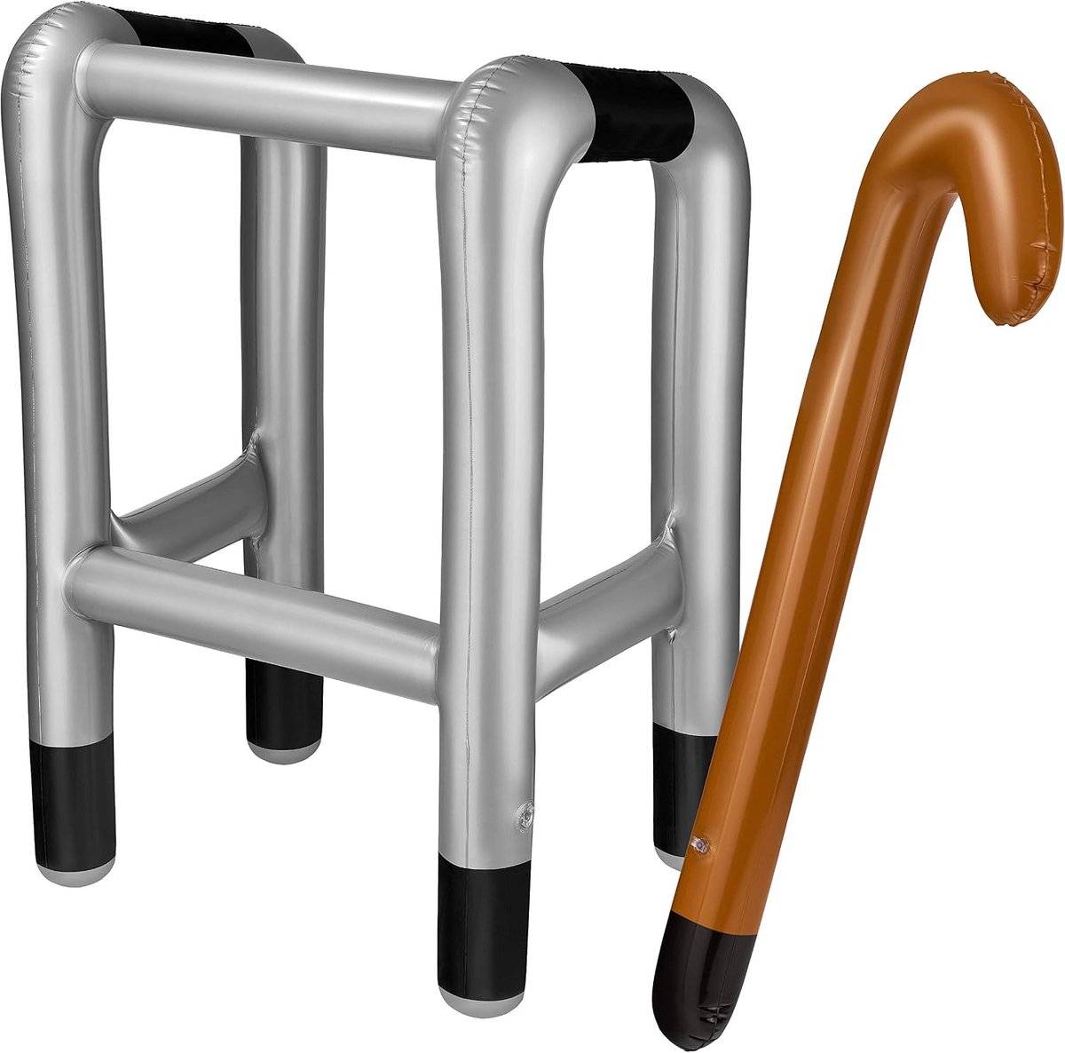 Opblaasbare Loopondersteuning - Opblaasbare Wandelstok - Voor kostuum van Oma of Opa - Perfect voor feestjes - ShopVlot
