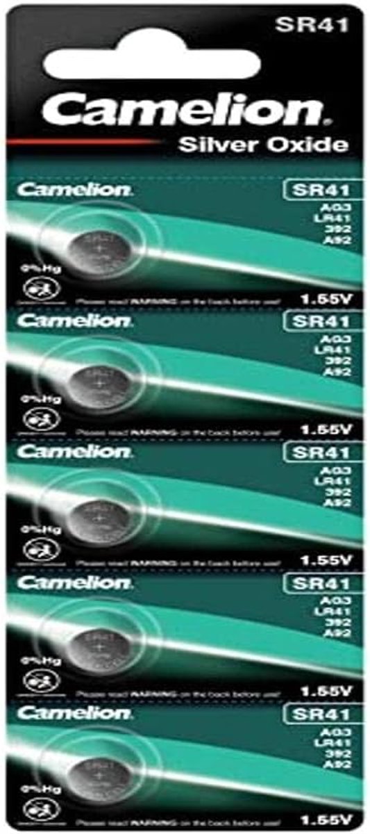 SR41W 392 horloge batterij - 5 stuks - zilveroxide - milieuvriendelijk gebruik - ShopVlot
