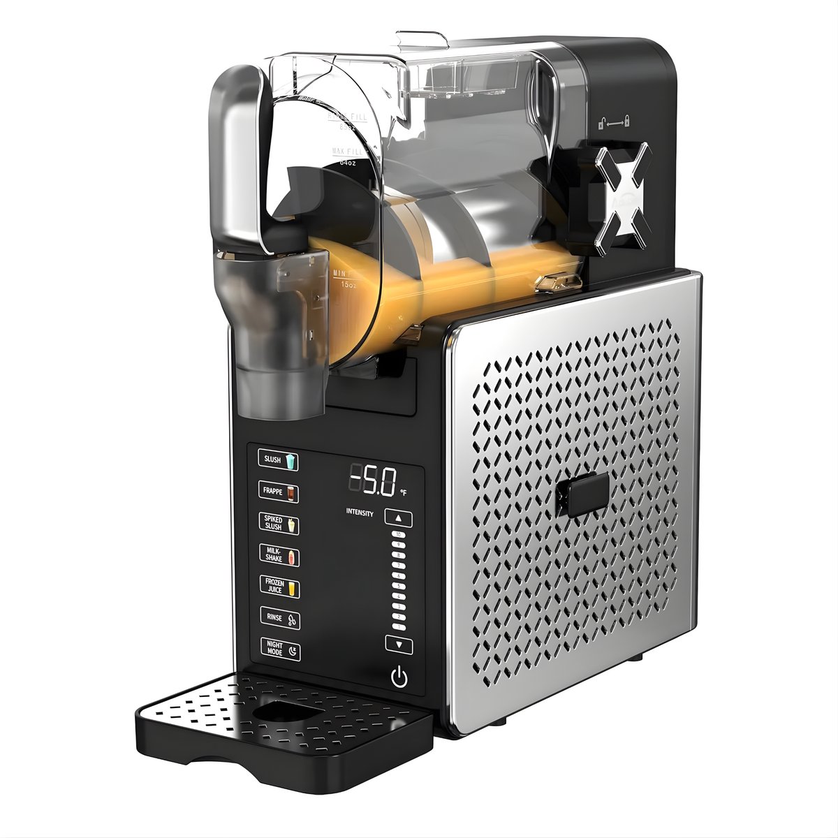Slushpuppy Machine 1,9L - Zelfreinigend & Stil - 5 Programma’s voor Slush, Milkshake & Cocktails - Zwart