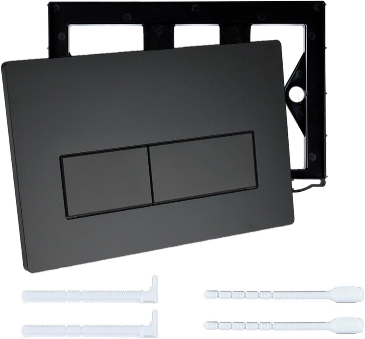 WC bedieningspaneel vervangingsplaat - zwart - compatible met Geberit Sigma 01, UP300 & UP320 - ShopVlot