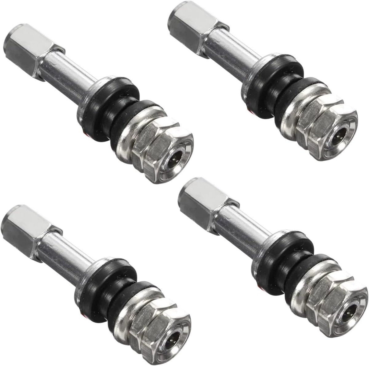 Aluminium ventielstelen 5 mm - tubeless metalen klem - geschikt voor auto en motorfiets - ideaal voor voertuigonderhoud - ShopVlot