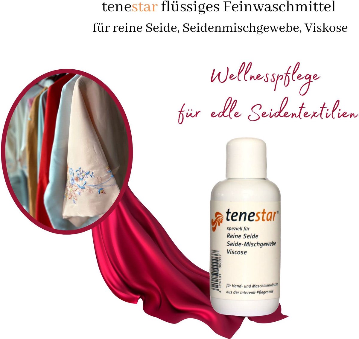 Speciaalwasmiddel voor zuivere zijde - Viscose - Zorgt voor kleurbehoud - 1 liter - ShopVlot