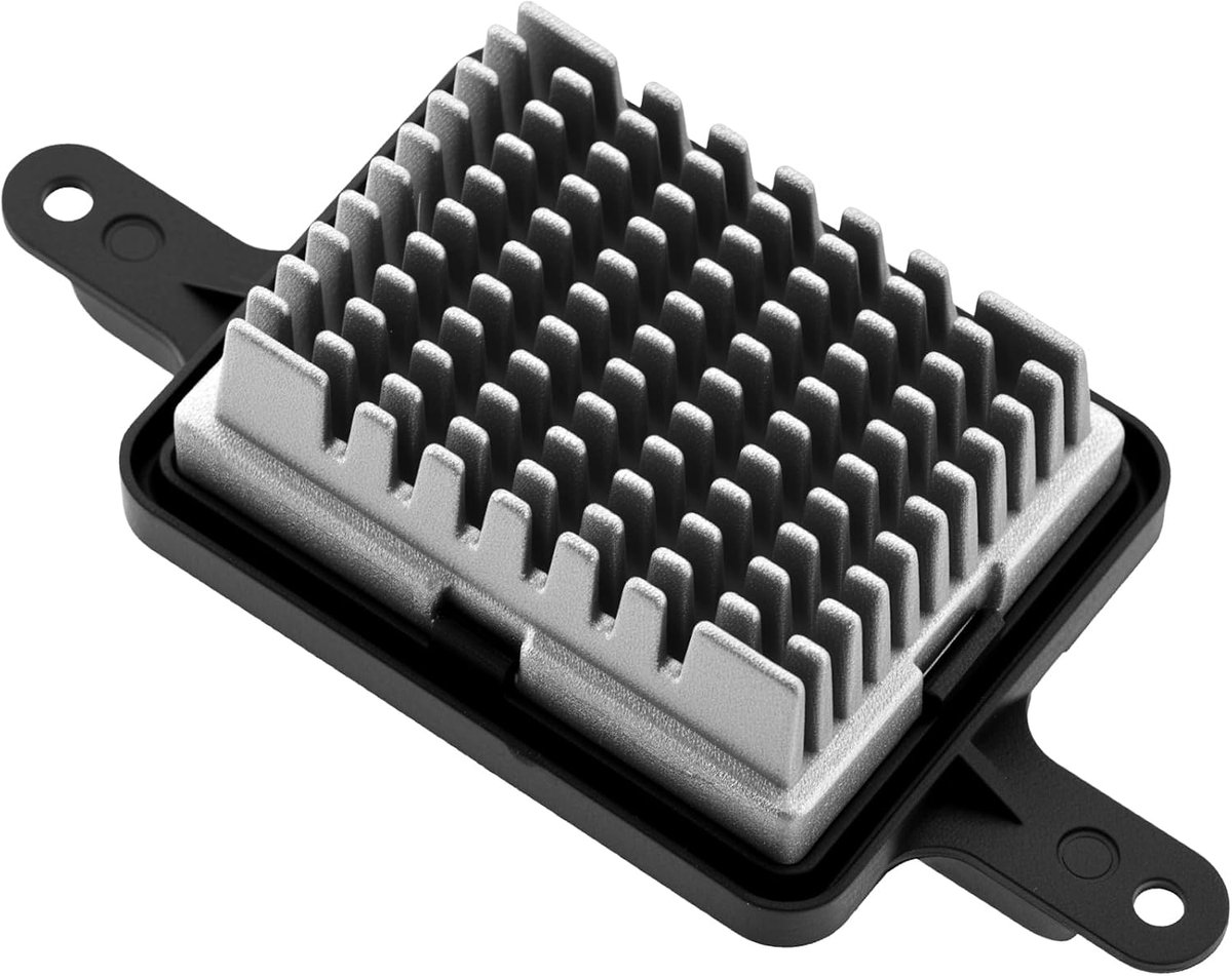 Weerstand voor verwarmingsventilatormotor - ABS-kunststof - aluminium koellichaam - regeling ventilatorsnelheid - ShopVlot