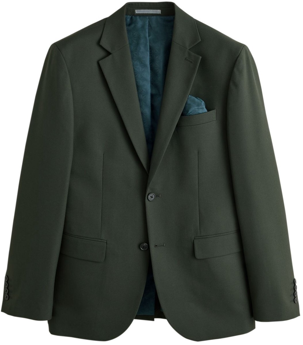 Next - Heren - Colbert met structuur, slim-fit - Regular - Groen