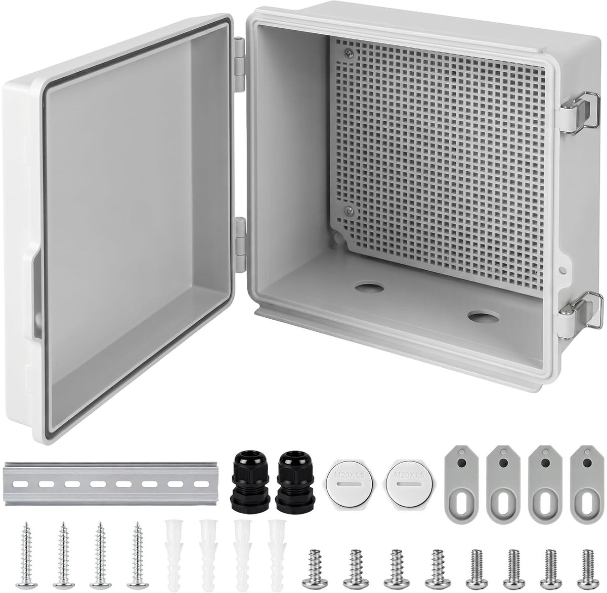 Opbouw verdelerkast 210 × 210 × 130 mm - kunststof - IP67 waterdicht - perfect voor buitengebruik - ShopVlot