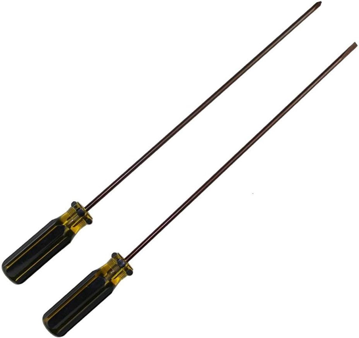 Schroevendraaier 12 inch Extra Lang - Magnetisch - Ergonomisch Handvat - Ideaal voor Moeilijk Bereikbare Plaatsen - ShopVlot