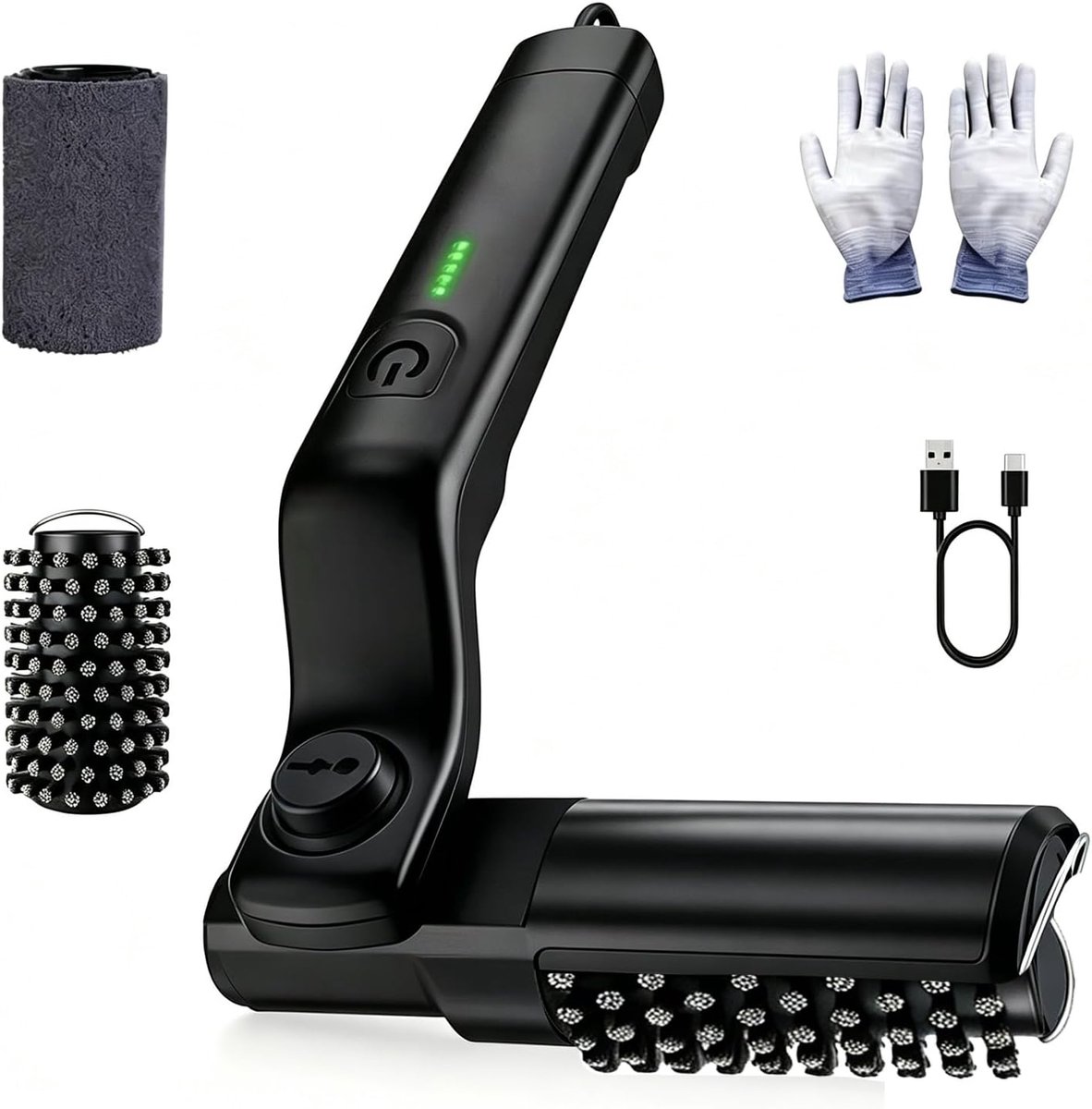Elektrische grillborstel met 3 reinigingsstanden - accugrillreinigingsborstel - 180° verstelbare borstelkop - ShopVlot