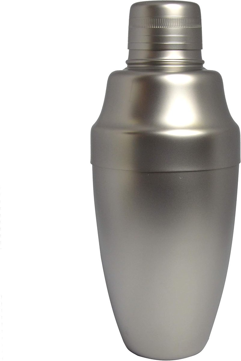 Cocktailshaker 3-delig - Mat zilver - 36cl - Hoogwaardige RVS - Perfect voor cocktailliefhebbers - ShopVlot