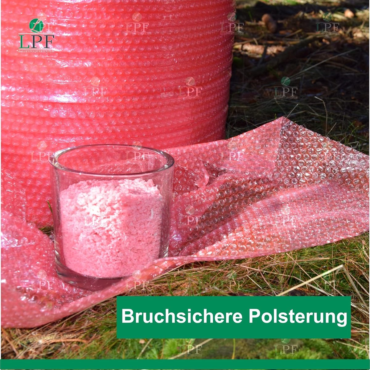 Luchtkussenfolie 100 cm - 75 micron - Roze - Bescherming voor verzending - ShopVlot