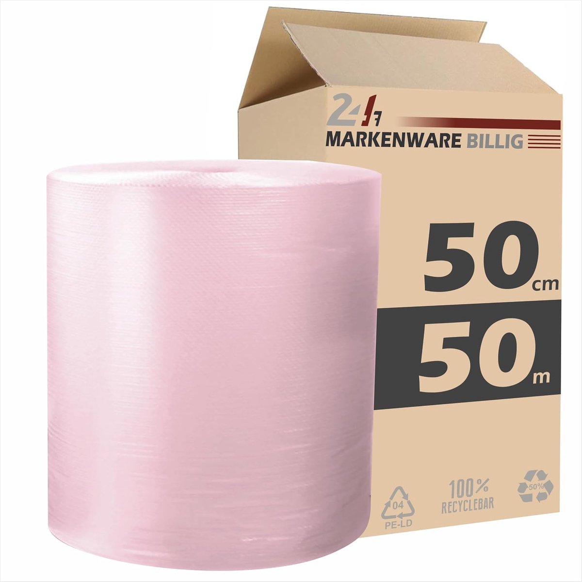 Bubble Wrap 50cm x 50m - Verpakking materiaal - Beschermend - Perfect voor verzending - ShopVlot