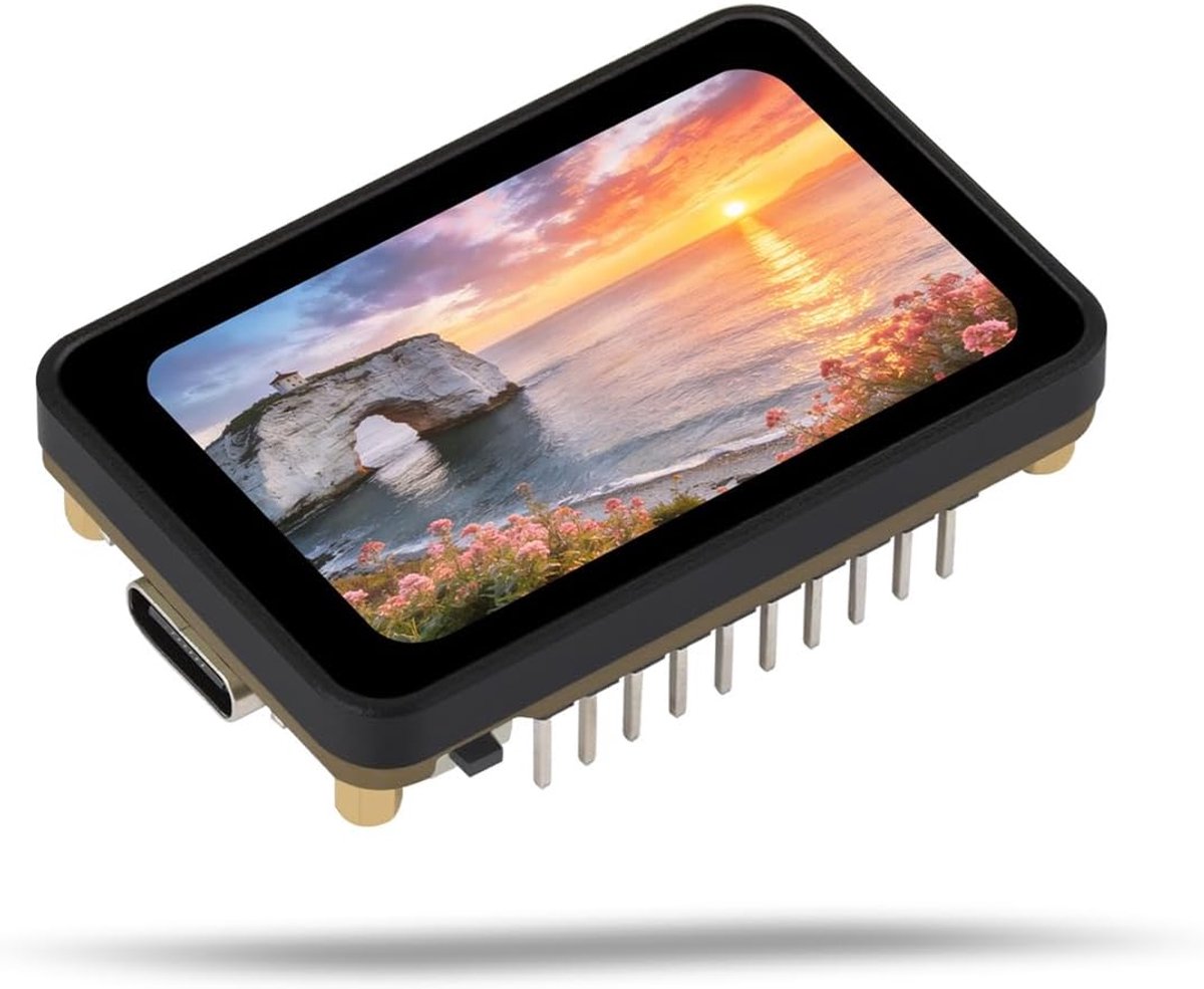ESP32-C6 ontwikkelbord met AMOLED touchscreen - 1,64 inch - Wi-Fi 6/BT5/Zigbee - ideaal voor IoT-projecten - ShopVlot