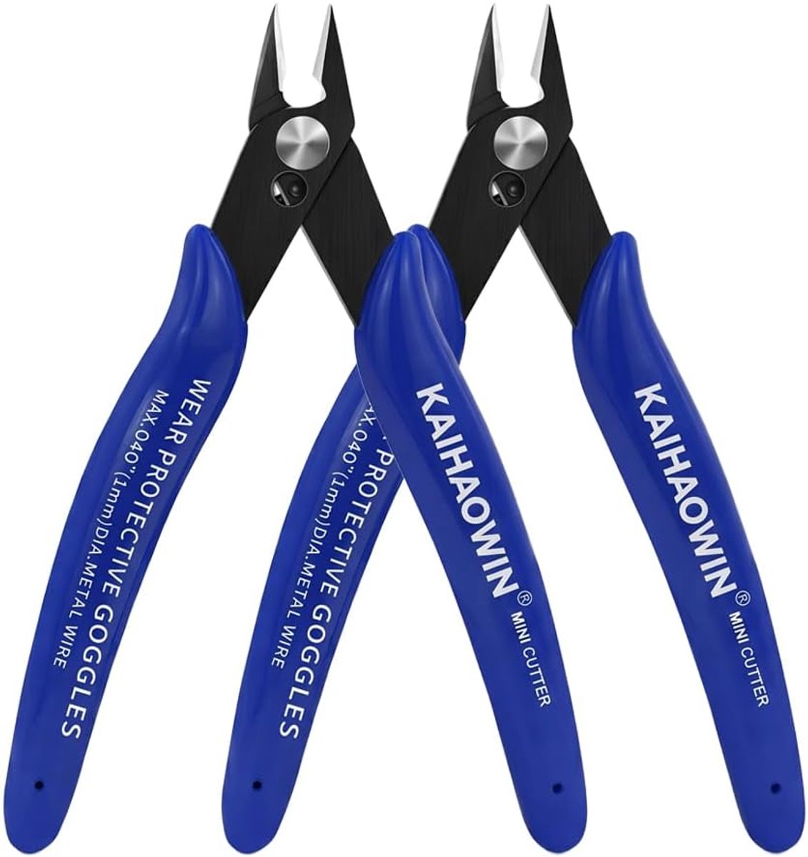 Zijcutters set van 2 - Mini draadknippers 12 cm - Hoogfrequent gehard staal - Perfect voor modelbouw en ambachten - ShopVlot