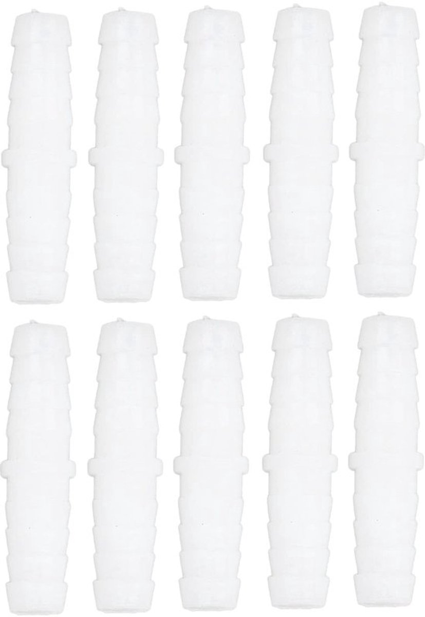 Kunststof slangaansluitstuk, kunststof slangpilaar met glad oppervlak voor pomp- en siliconenslang, 6 mm, 9 mm, 12 mm, 14 mm, PE-materiaal, tuinslangonderdelen voor farmaceutische producten
