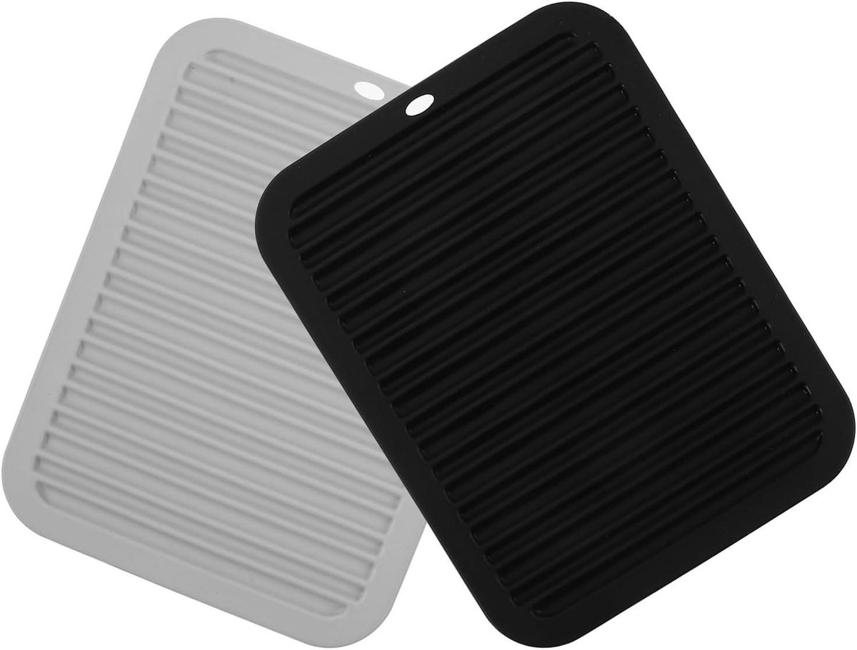 Hittebestendige Siliconen Matten - Isolerende Onderlegger - Bescherming Stylingtools - Dubbele Pakket - 30 x 23 cm - Diverse Kleuren