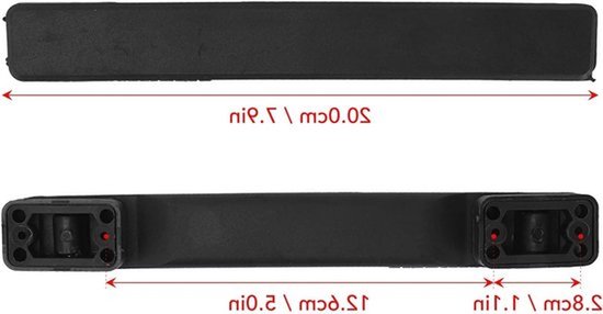 Vervangende Luggage Handle van 20 cm voor Koffers en Dozen - Duurzaam en Lichtgewicht Accessoire — afbeelding 5