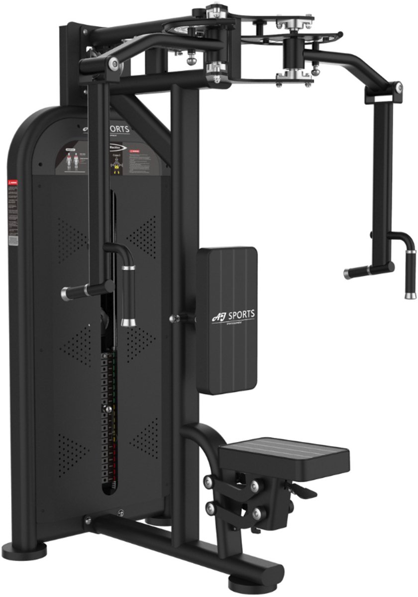 AJ-Sports Pec Fly & Rear Delt Machine – 2-in-1 Borst- & Schoudertrainer – 100 kg Gewichtsstapel – Professioneel