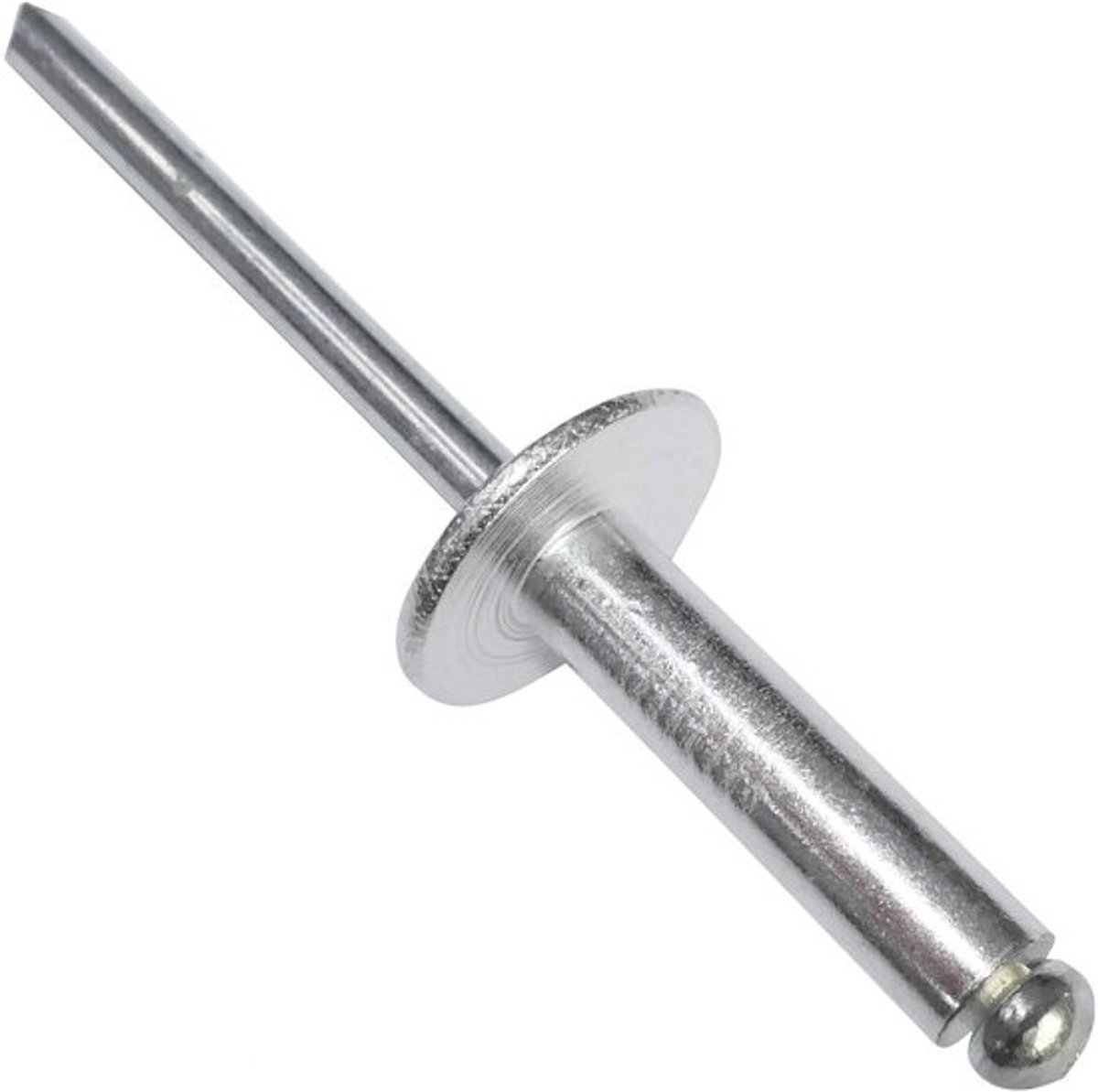 Set van 100 blindklinknagels Ø5x20mm met 14mm kop - DIN 7337 C - aluminium/staal - C48172
