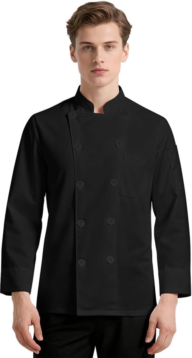 Chefjackets lange mouw - professioneel - ademend materiaal - ideaal voor koks - ShopVlot