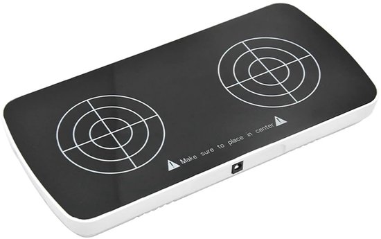 Magnetische Roerder - Mini roerder - Laboratorium mengen - Dubbele werkplaten - 2x 1L - Zwart — afbeelding 4