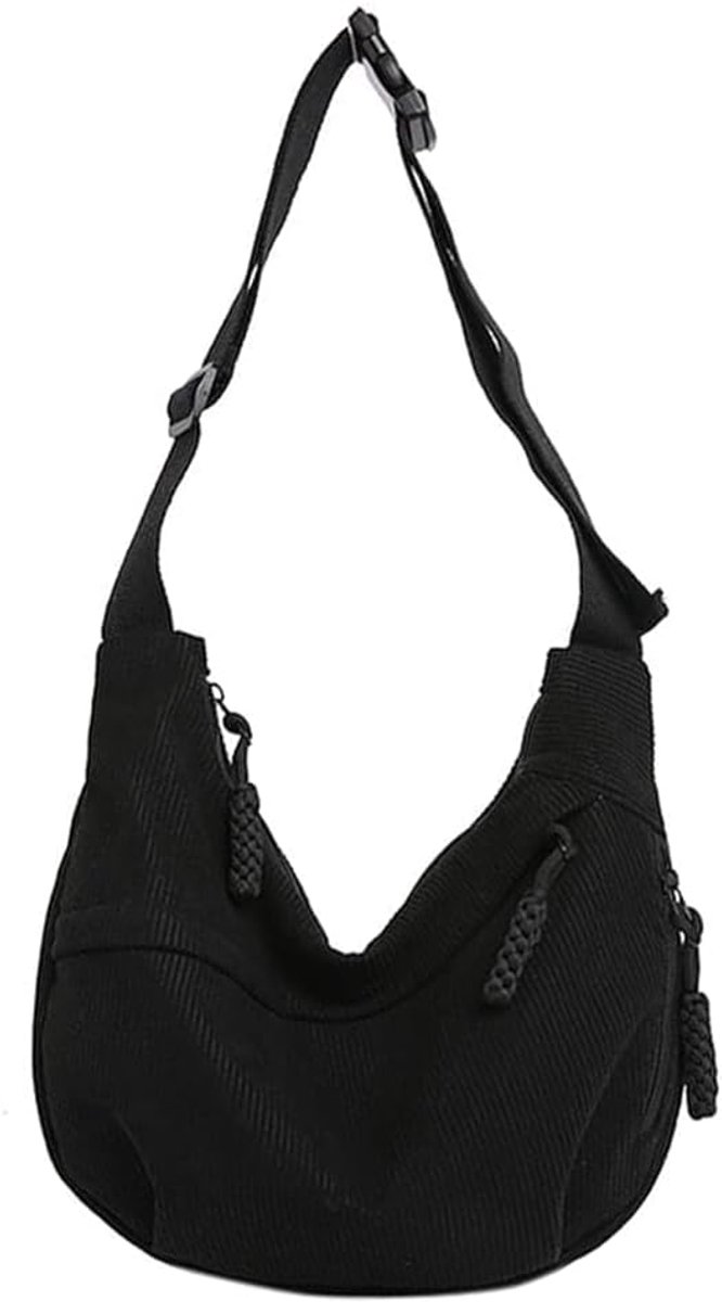 Schoudertas dames - elegante halve maan - verstelbare schouderband - ideaal voor winkelen - ShopVlot