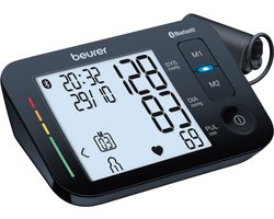 Beurer BM 54 Bluetooth® Bloeddrukmeter bovenarm - Smart - Zeer goed beoordeeld - XL Display - Manchet tot 44 cm - Hartslagmeter - Onregelmatige hartslag - Risico-indicator - Beurer HealthManager Pro app - 5 Jaar garantie