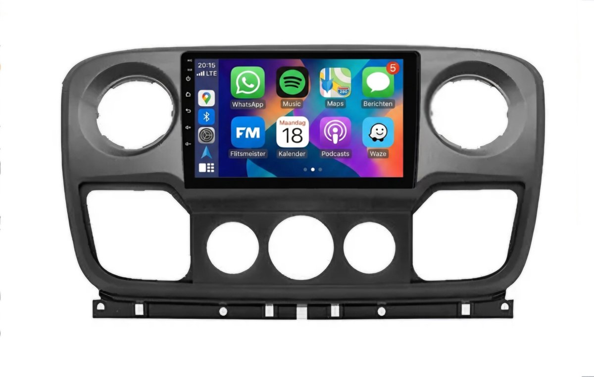 Autoradio 4/64GB met Carplay en Android auto | Geschikt voor Opel Movano, Renault Master, Nissan NV400 2010-2021 | Radio scherm met Navigatie | 2010 2011 2012 2013 2014 2015 2016 2017 2018 2019 2020 2021