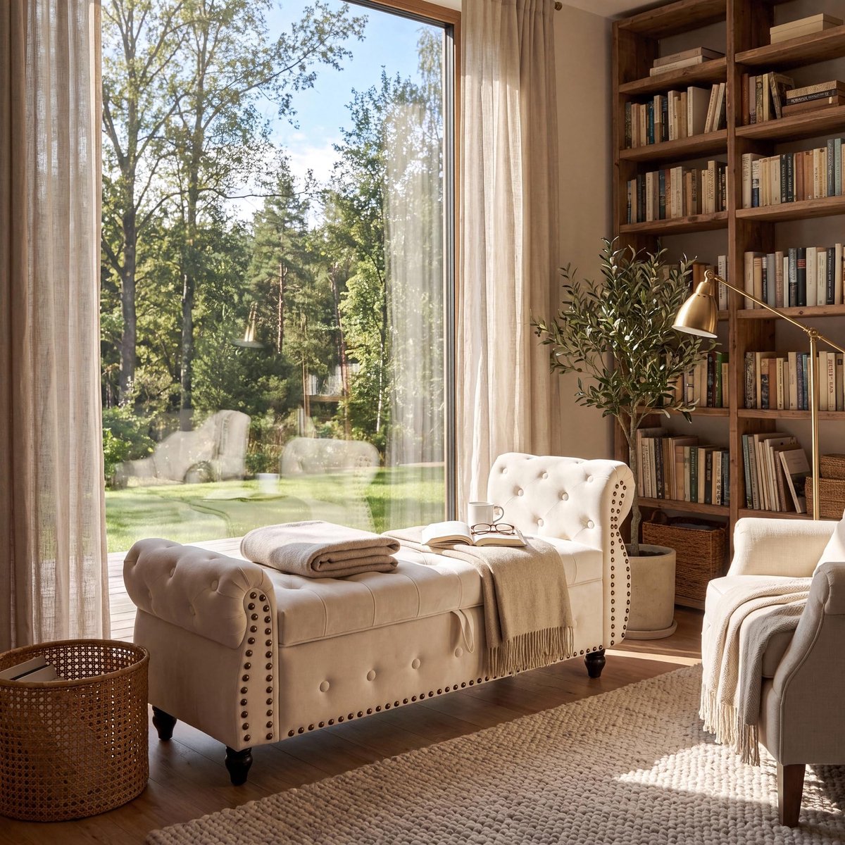 LIFERUN Opbergbank 151cm - Zitbank - Bedbank voor Slaapkamer Woonkamer Hal