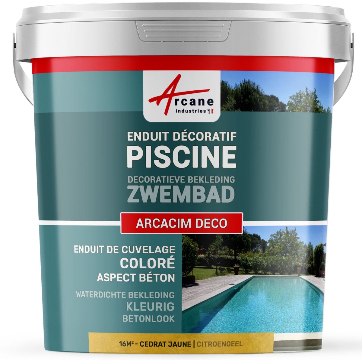 Decoratieve afwerkingscoating voor zwembad: ARCACIM DECO