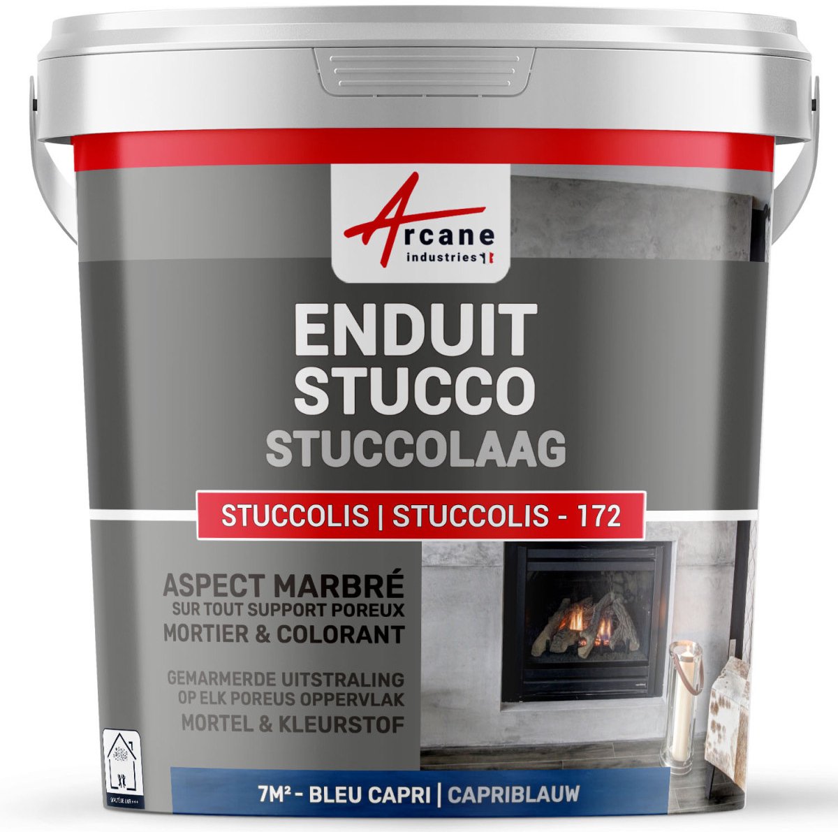 Stucco verf, STUCCOLIS - 172 PLEISTER met mortel en kleurstof