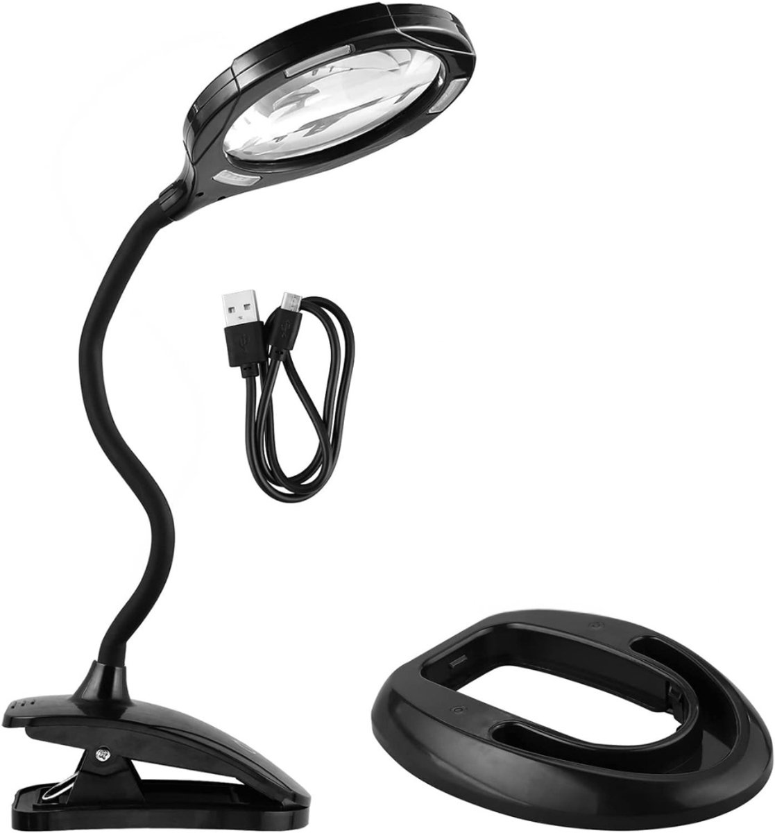 Zavio® Loeplamp Met Standaard - Lamp Met Led Verlichting