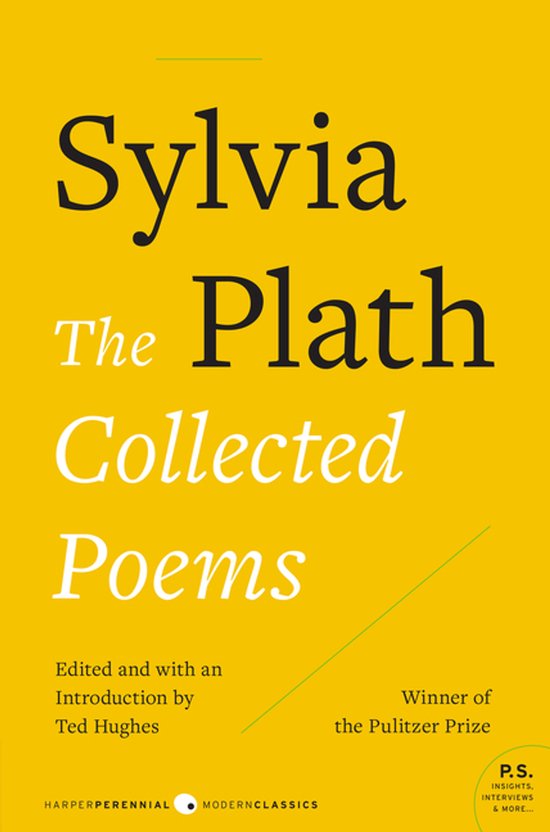 Livre "Sylvia Plath Collected Poems", édité par Ted Hughes, lauréat du prix Pulitzer.
