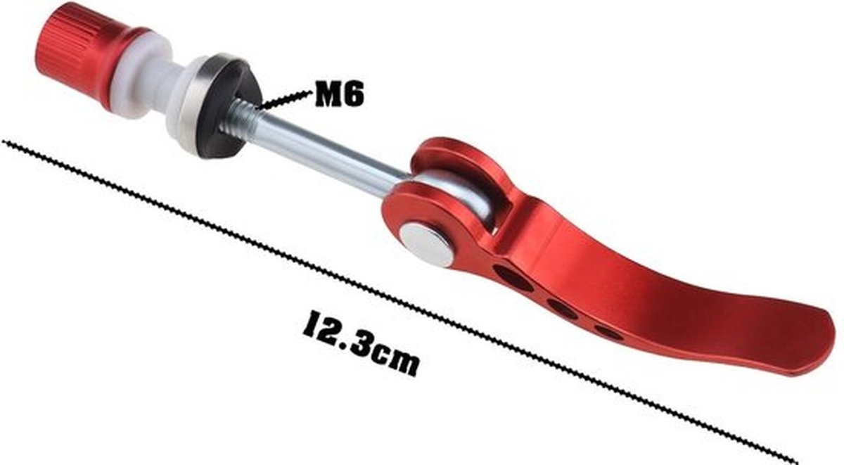 Zadelpenklem 2 Stuks - Aluminiumlegering - Eenvoudig te Installeren - Hoogwaardige Klemmen - Rood - Duurzaam en Slijtvast - Fietsklem