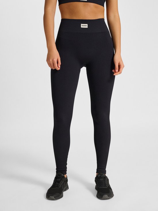 Hummel Dames Sportleggings Effen Logo Elastische Taille Slim Fit Casual van Hummel — afbeelding 5
