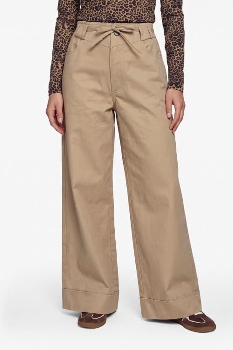 Sien pants khaki - Khaki - 36