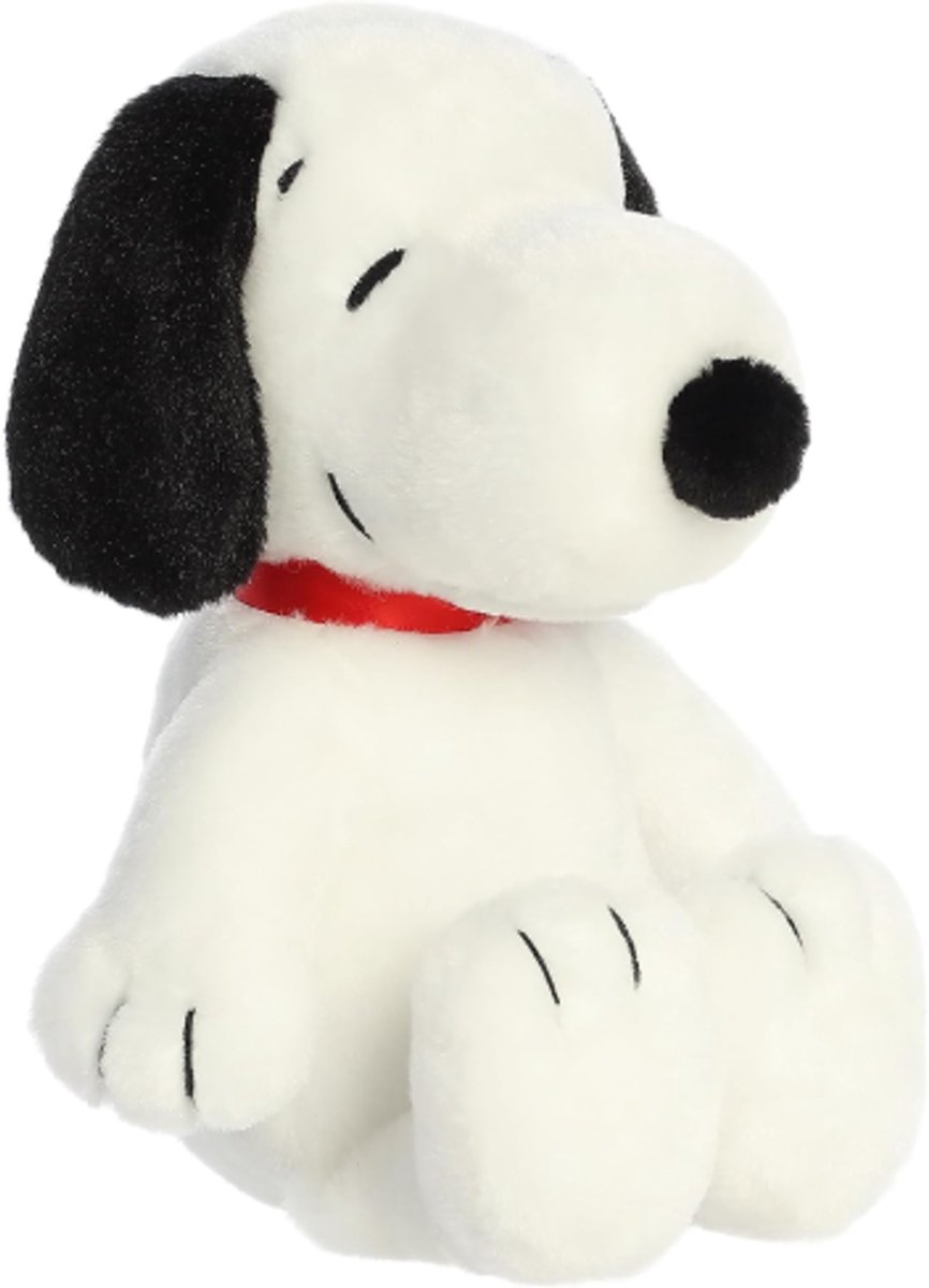 Snoopy Zittend Pluche Knuffel 23 cm - Speelgoed Knuffels voor Kinderen Jongens Meisjes - Snoopy Peanuts Hond - Charlie Brown Woodstock