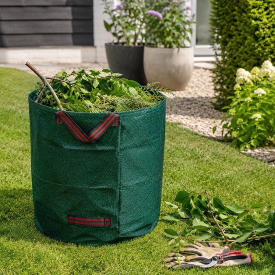 Ceruzo 2x Tuinafvalzak 272 Liter - 544L Totaal - XL- Zelfstaand - Opvouwbaar - Groen — afbeelding 5