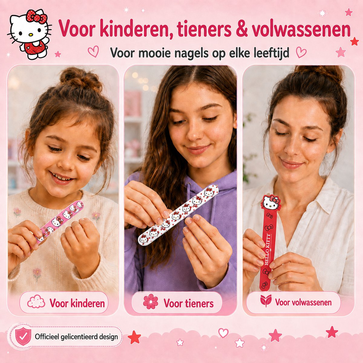 Hello Kitty Nagelvijl Nagelverzorging- 3 Stuks - Manicure Nagel vijl — cadeau in Verzorging - foto 2
