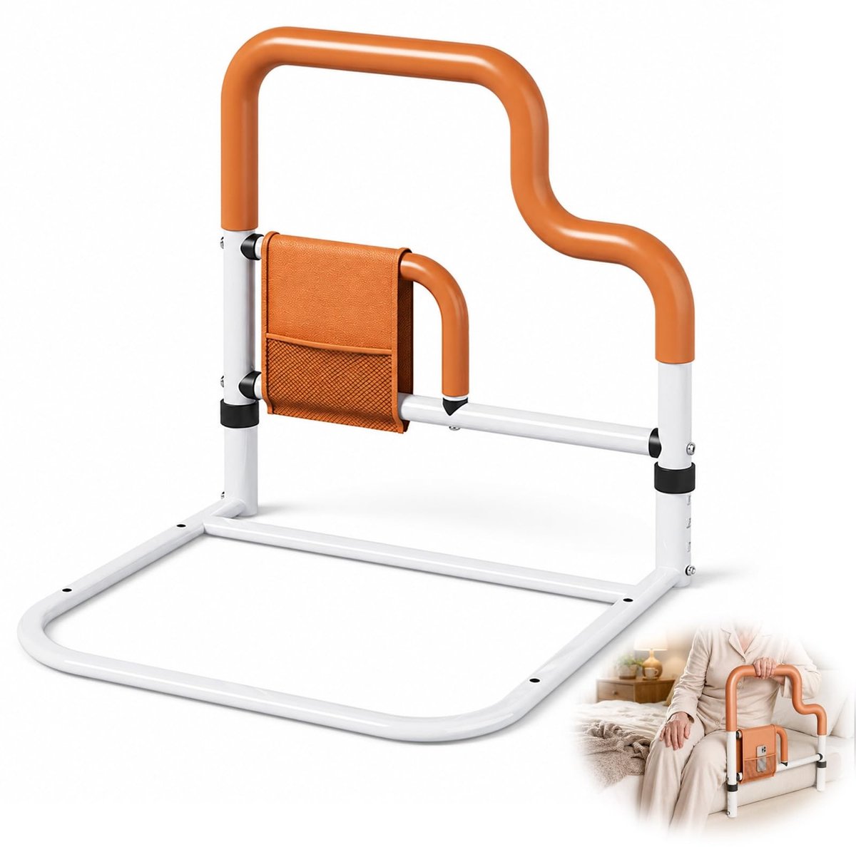Solidchoice - Bedbeugel voor Senioren met Handgrepen voor Veiligheid