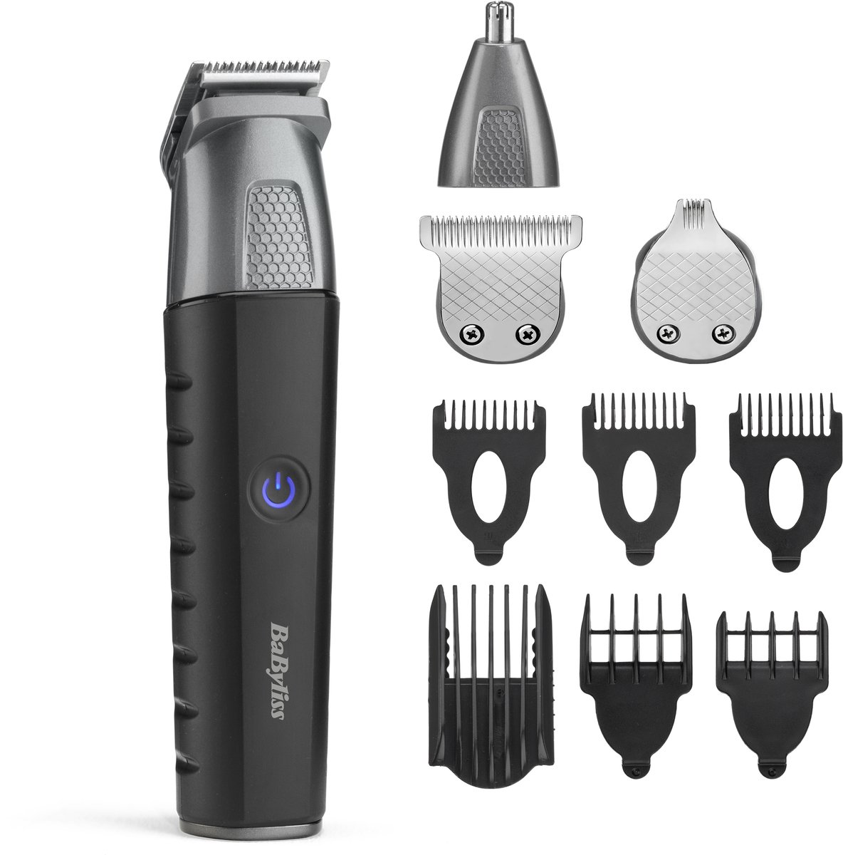 BaByliss Precision Pro 10-in-1 Multi Trimmer - Draadloos met Lithium-Ion Batterij - Japanse Stalen Messen - 100% Waterproof - Baard-, Body-, Neus- en Oortrimmer - USB-Oplaadbaar – Voor professionele precisie