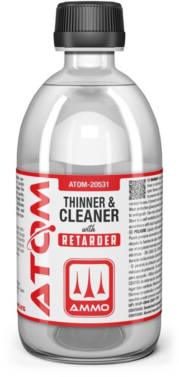 AMMO by Mig Jimenez Hobbyverf - MIG 20531 ATOM - Thinner en Cleaner met Retarder - 500ml Verdunner - 500 ml