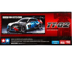 Tamiya Modelbouwpakket Auto - 58751 RC Auto - BMW M4 GT3 Evo - TT-02 Chassis - Cup NL Certificaat RC Plastic - 1:10 - Modelbouw