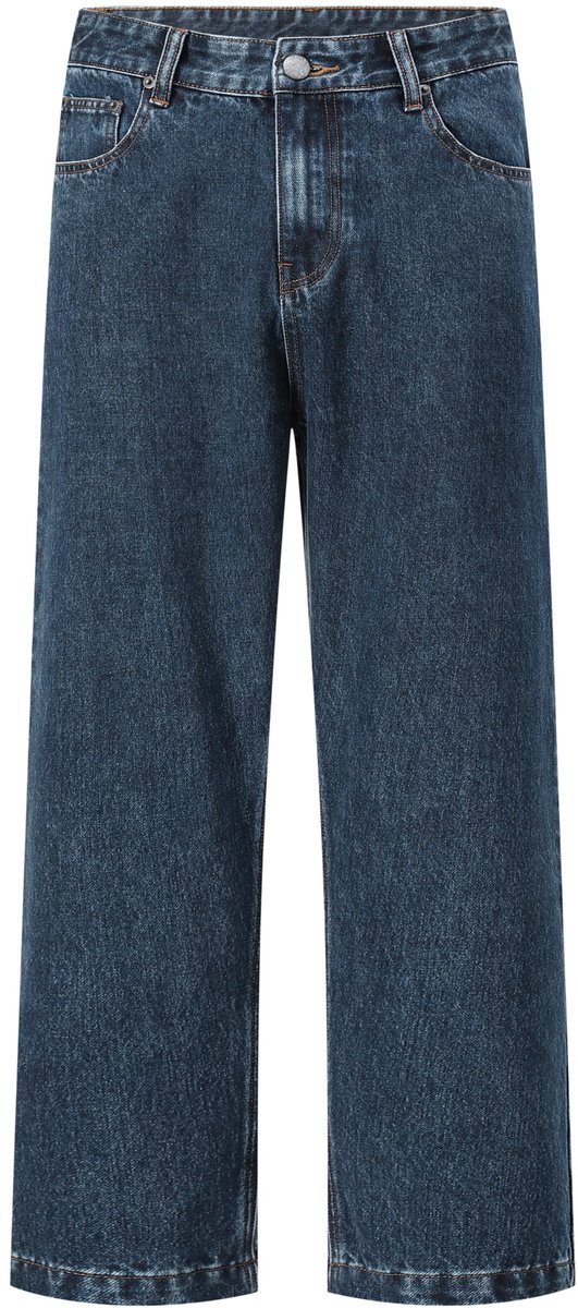 YOUTHUP Heren Jeans Straight Fit - Katoenmix Gewassen Look - S