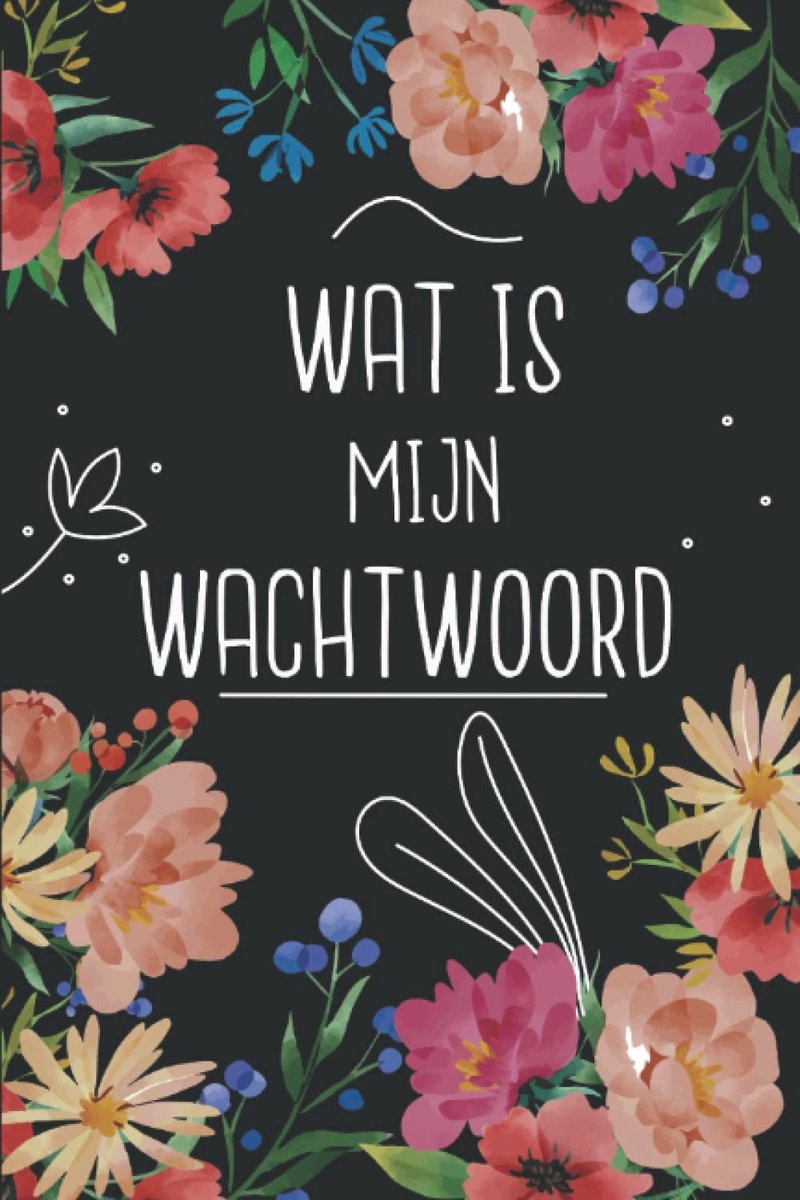 Wachtwoordenboekje - Wit - 120 Pagina's - Notitieboek voor Veilig Wachtwoordbeheer - Voor Iedereen